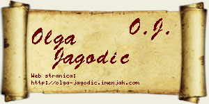 Olga Jagodić vizit kartica
